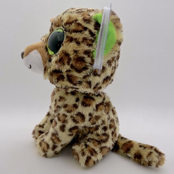 Ty Beanie Boos Collection RETIRED Speckles the Leopard Cat Plush - Picture 5 of 6